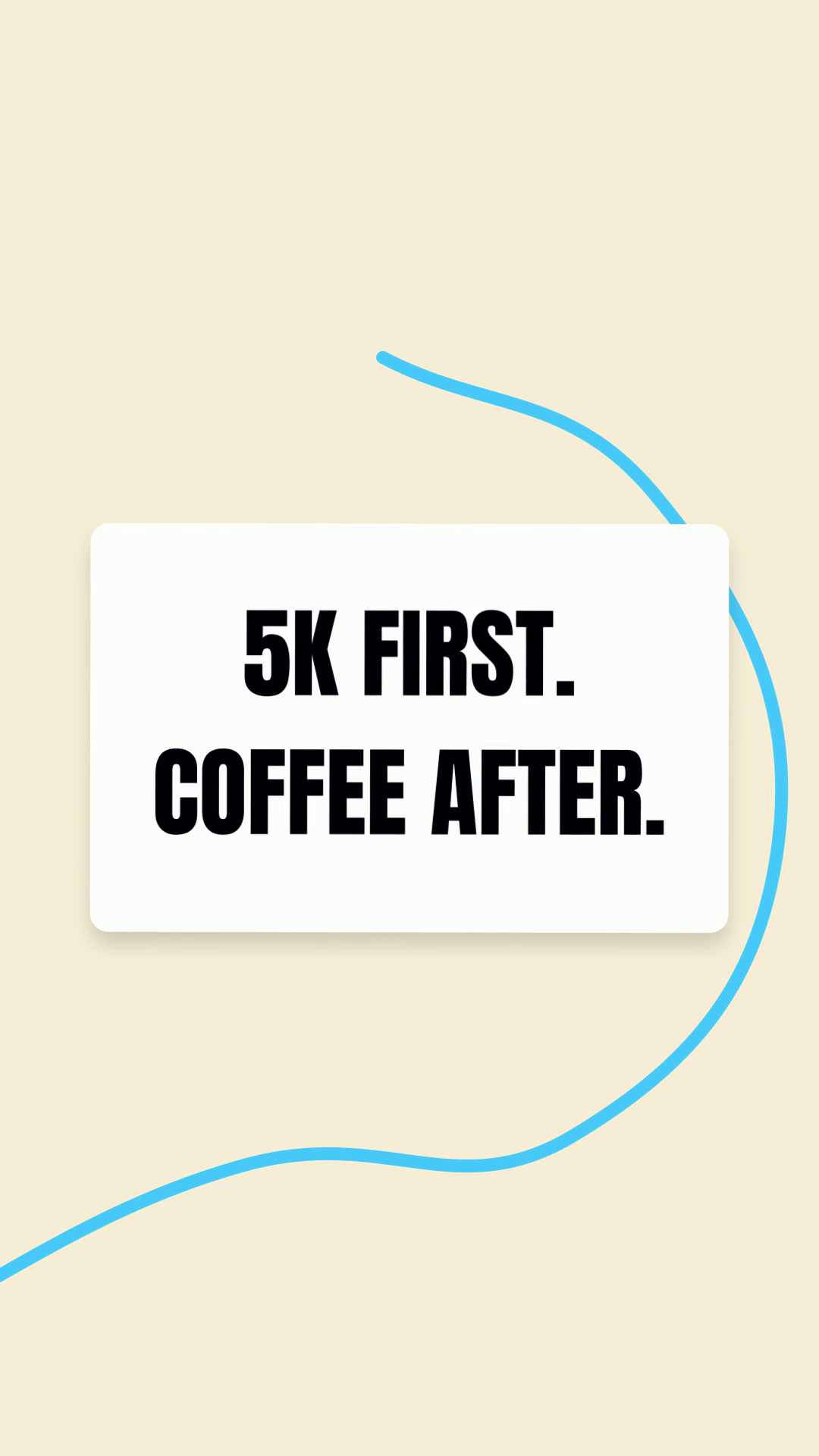 5.0 s: the line card, 5K first. Coffee after.